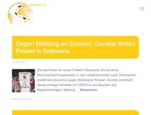 Tablet Screenshot of dumela.net